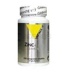 VITALL+ ZINC BISGLYCINATE COMPLEMENT ALIMENTAIRE 20MG BOITE DE 100 COMPRIMES