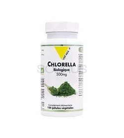 VITALL+ CHLORELLA BIOLOGIQUE 500MG BOITE DE 100 GELULES