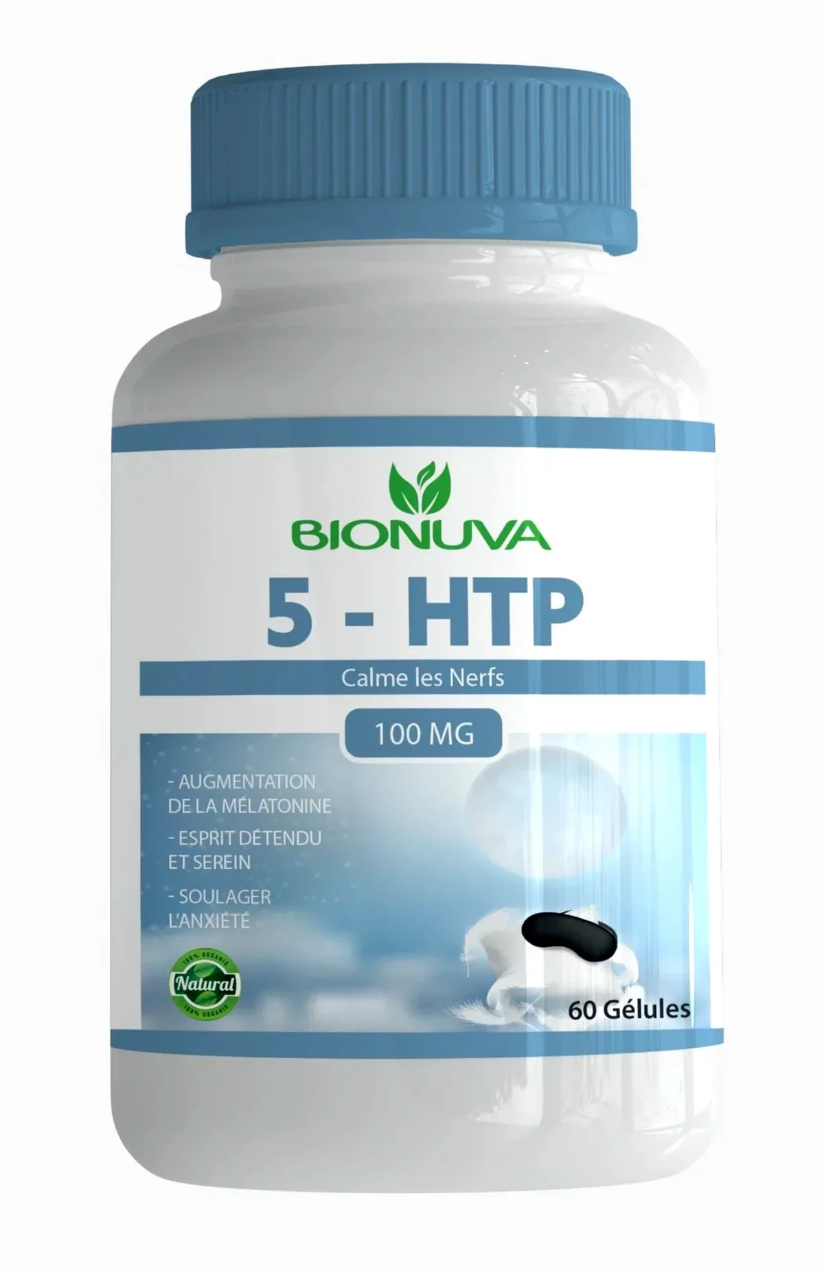 BIONUVA 5-HTP 100MG BOITE DE 60 GELULES