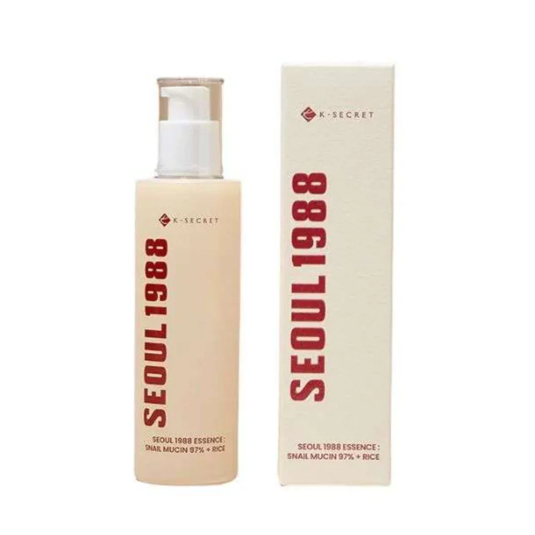 K-SECRET SEOUL 1988 CREAM SNAIL MUCIN + RICE 100ML