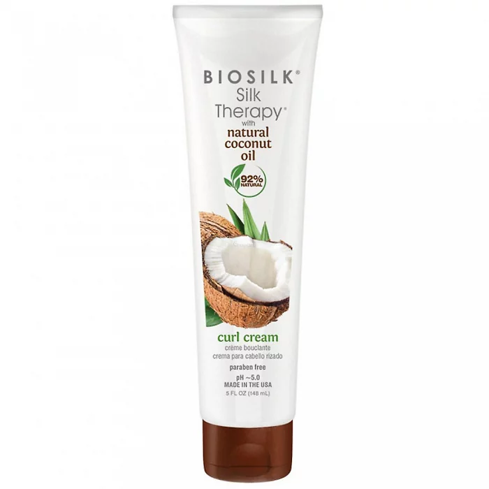 BIOSILK SILK THERAPY COCONUT OIL CURL CREAM 148ML