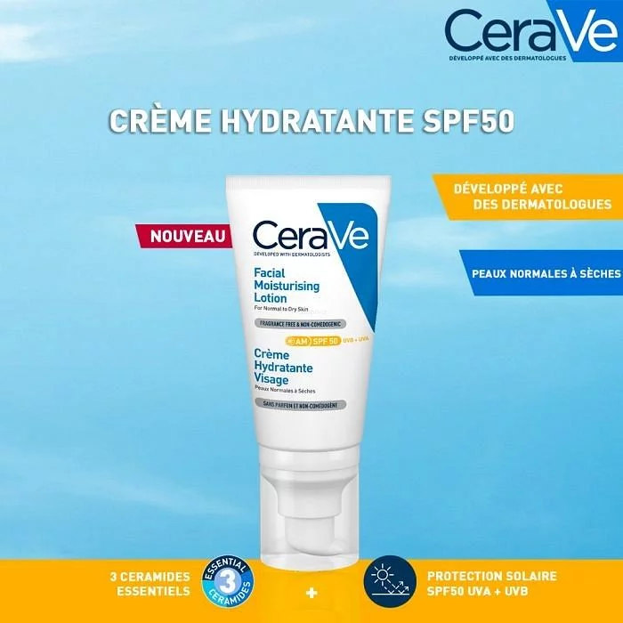 CERAVE CREME HYDRATANTE SPF50 52ML