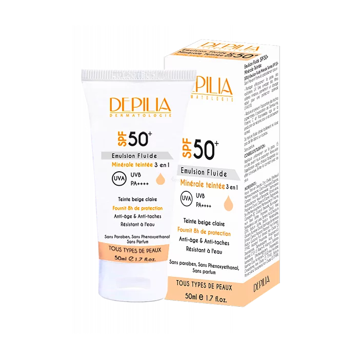 DEPILIA 50+ CREME MINERALE TEINTEE FLUIDE 50ML
