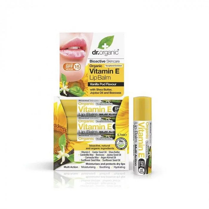 DR ORGANIC BAUME A LEVRES VITAMINE SPF15 BIO 5.7ML