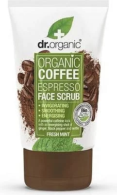 DR ORGANIC CAFE MENTHE GOMMAGE 125ML
