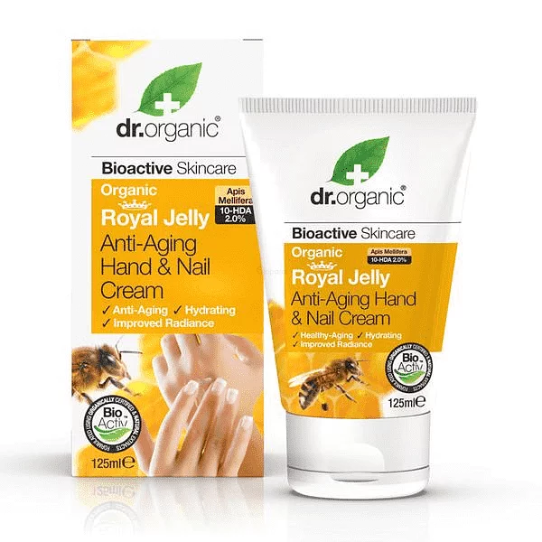 DR ORGANIC GELEE ROYALE CREME MAINS ET ONGLES 125ML