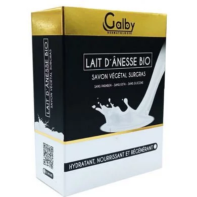 GALBY DERMATOLOGIE SAVON LAIT D'ANESSE BIO 100G