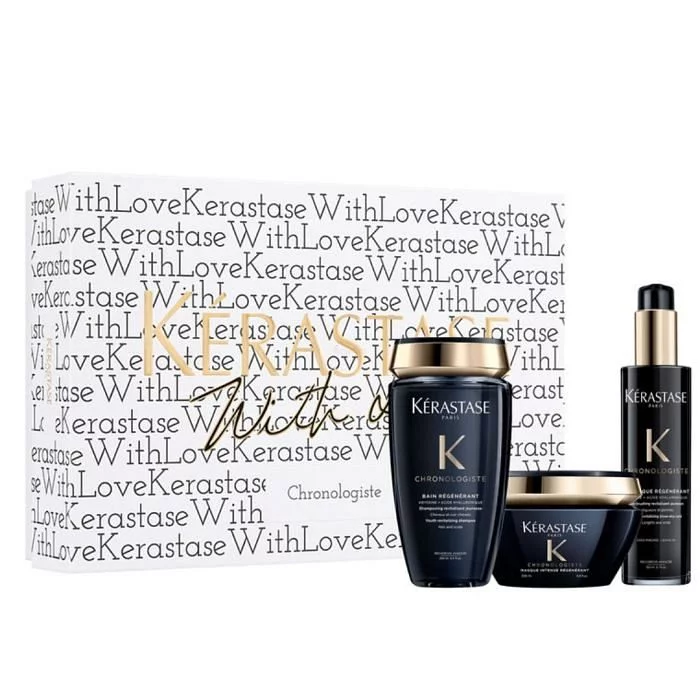 KÉRASTASE CHRONOLOGISTE LUXURY GIFT SET BAIN REGENERANT 250ML + MASQUE INTENSE REGENERANT 200ML + THERMIQUE REGENERANT 150ML