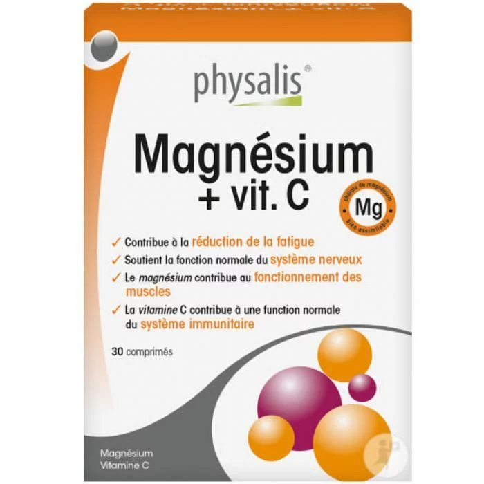 PHYSALIS MAGNESIUM + VIT.C BOITE DE 30 COMPRIMES