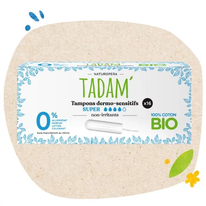NATUROPERA TADAM' TAMPONS BIO SUPER BOITE DE 16