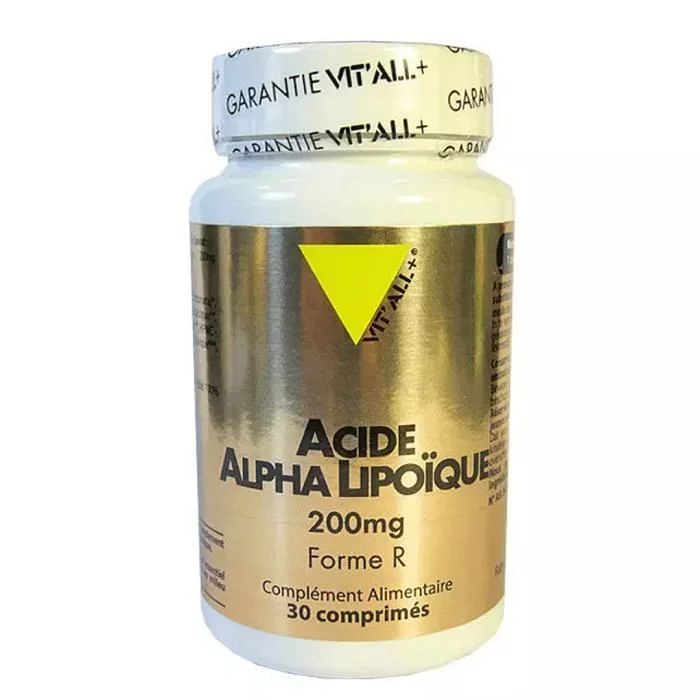 VITALL+ ACIDE ALPHA LIPOIQUE 200MG BOITE DE 30 COMPRIMES