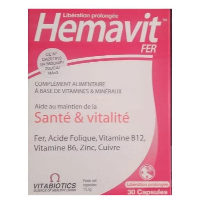 HEMAVIT FER BOITE DE 30 COMPRIMES
