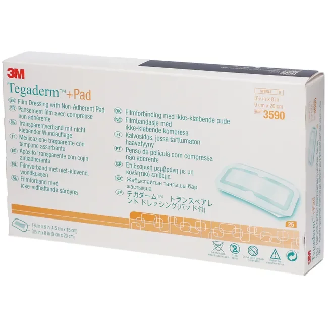 3M TEGADERM + PAD 9CM*20CM BOITE DE 25 /UNITE