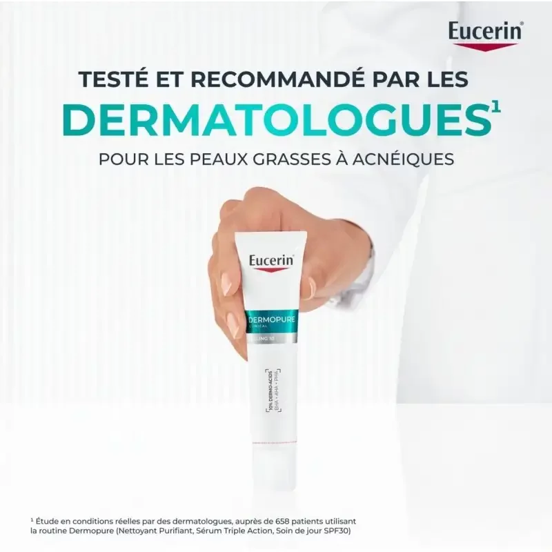 EUCERIN DERMOPURE CLINICAL PEELING 10 SOIN DE NUIT RENOVATEUR 40ML