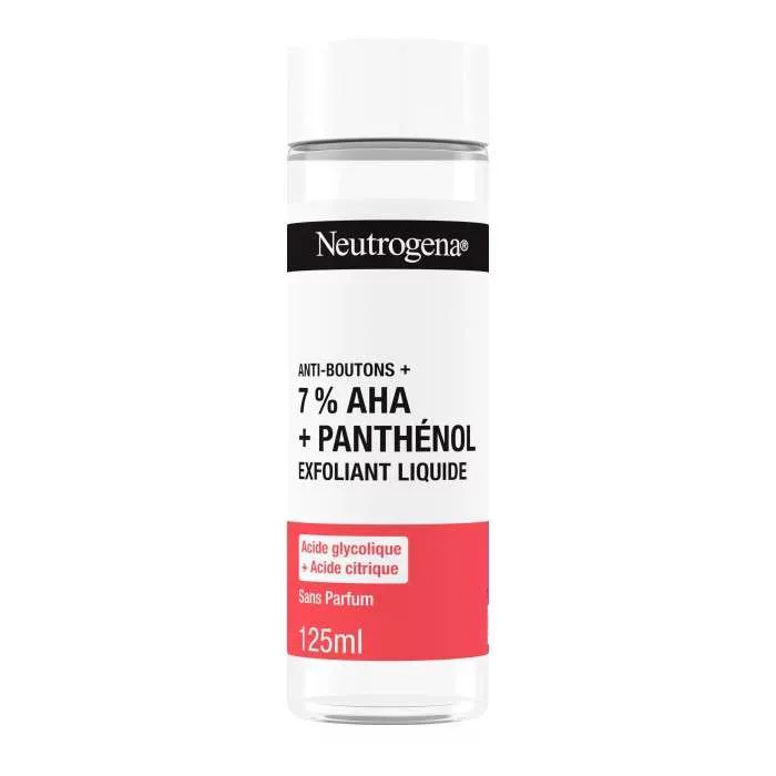 NEUTROGENA ANTI-BOUTONS 7% AHA + PANTHENOL EXFOLIANT LIQUIDE 125ML