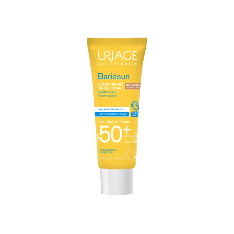 URIAGE PACK BARIESUN CREME TEINTEE DOREE SPF50+ 50ML + EAU THERMALE 100ML OFFERT