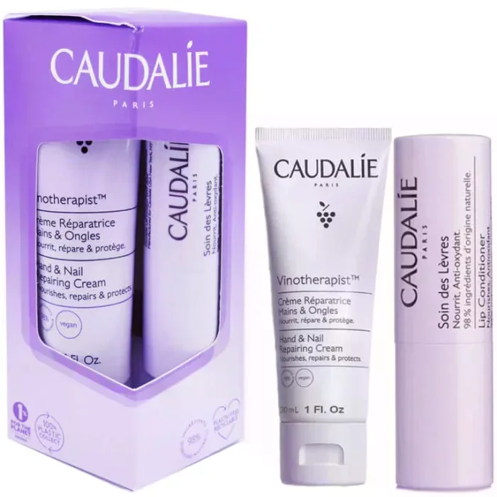 CAUDALIE PACK VINOTHERAPIST CREME REPARATRICE 30ML + SOIN DES LEVRES 4.5G