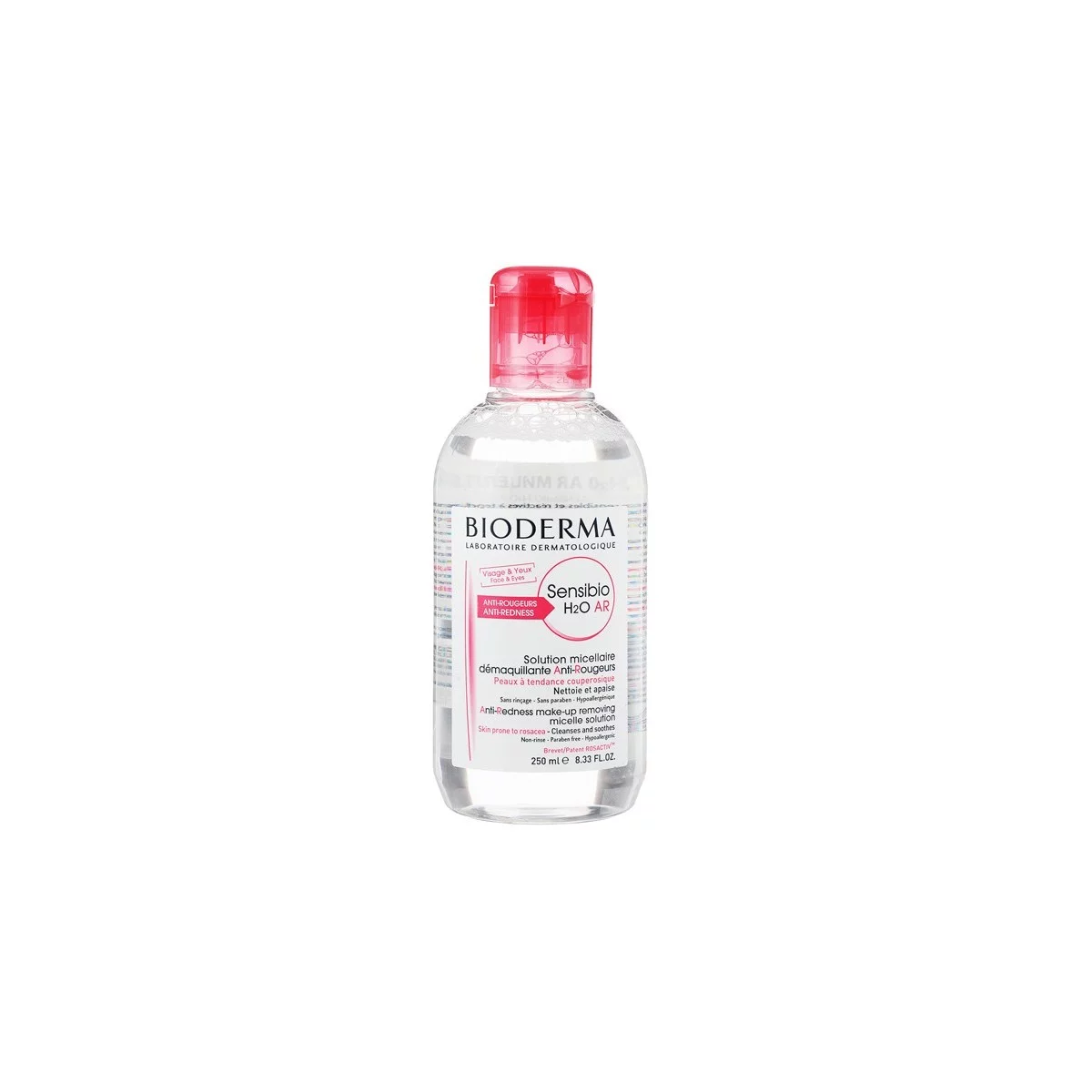 BIODERMA SENSIBIO H2O AR SOLUTION MICELLAIRE DEMAQUILLANTE ANTI-ROUGEURS 250ML