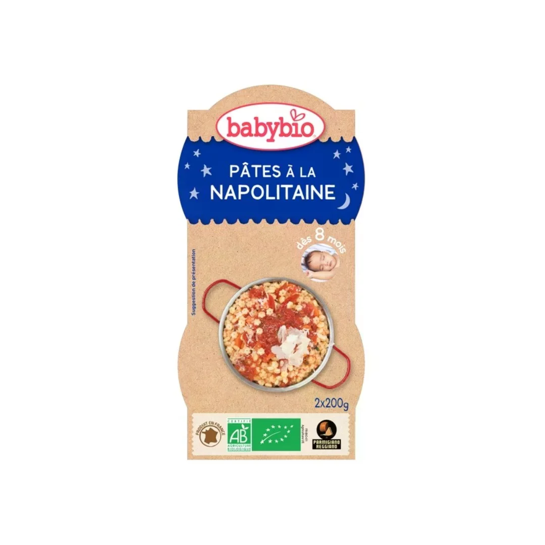 BABYBIO PETIT POT PATES A LA NAPOLITAINE 2*200G
