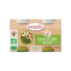 BABYBIO PETIT POT POMME DE TERRE EPINARD 2*130G