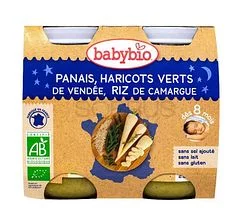 BABYBIO PETIT POT PANAIS  HARICOTS VERTS &  RIZ DE CAMARGUE