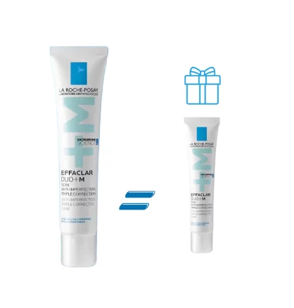 LA ROCHE POSAY PACK EFFACLAR DUO+M SOIN TRIPLE ACTION 40ML + EFFACLAR DUO+M 15ML