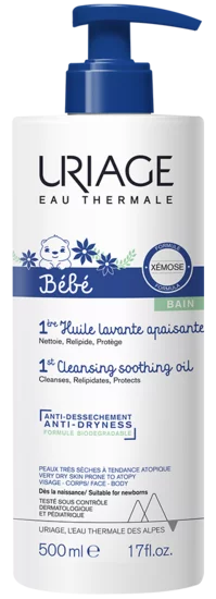 URIAGE BEBE 1ER HUILE LAVANTE APAISANTE 500ML