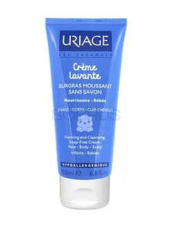 URIAGE CREME LAVANTE SURGRAS MOUSSANT SANS SAVON NOURRISSONS BEBES 200ML