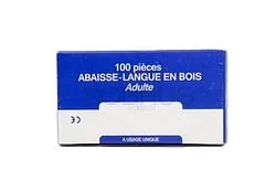 ABAISSE LANGUE EN BOIS ADULTE BOITE DE 100