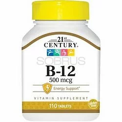 21ST CENTURY B-12 500MCG BOITE DE 110 COMPRIMES