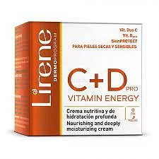 LIRENE CREME VISAGE HYDRATANTE ET NOURRISSANTE VITAMINS C+D 50ML 