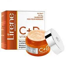 LIRENE GEL VISAGE HYDRATANT ET ECLAIRCISSANT VITAMINES C+D 50ML 