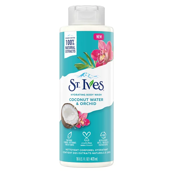 ST.IVES HYDRATING BODY WASH COCONUT WATER & ORCHID 473ML 