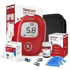 SINOCARE SAFE AQ VOICE KIT INTELLIGENT BLOOD GLUCOSE MONITOR