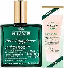 NUXE HUILE PRODIGIEUSE NEROLI 100ML + REVE DE THE GOMMAGE 30ML