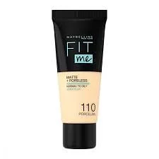 MAYBELLINE FIT ME FOND DE TEINT MATTE PORCELAIN NUMERO 110