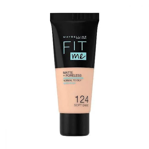 MAYBELLINE FIT ME FOND DE TEINT MATTE SOFT NUMERO 124