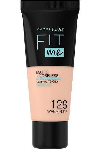 MAYBELLINE FIT ME FOND DE TEINT MATTE WARM NUMERO 128