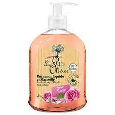 LE PETIT OLIVIER PUR SAVON LIQUIDE DE MARSEILLE PARFUM ROSE 300ML