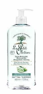 LE PETIT OLIVIER GELEE MICELLAIRE DEMAQUILLANTE VISAGE ET YEUX-ALEO VERA ET THE VERT 400ML