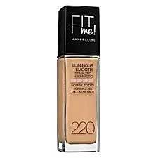MAYBELLINE FIT ME FOND DE TEINT NATURAL NUMERO 220
