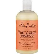 SHEA MOISTURE COCONUT HIBISCUS CURL & SHINE SHAMPOOING 384ML
