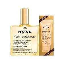 NUXE PACK HUILE PRODIGIEUSE HUILE SECHE MULTI-FONTIONS 100ML + PRODIGIEUX HUILE DE DOUCHE 30ML OFFERT 