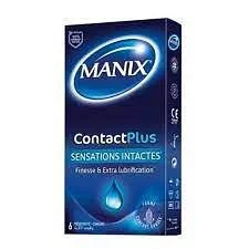 MANIX CONTACT PLUS SENSATIONS INTACTES BOITE DE 6