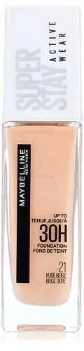 MAYBELLINE SUPERSTAY FOND DE TEINT 30H NUDE BEIGE NUMERO 21