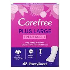 CAREFREE PLUS LARGE FRESH 48 PROTEGE SLIPS