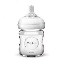 AVENT BIBERON NATURAL EN VERRE COMME LE SEIN MATERNEL 120ML REFERENCE SCF051/17