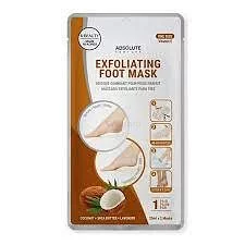 Absolute New York Exfoliating Foot Mask Masque Gommant Pour Pieds Parfait Coconut + Shea Butter + Lavender One Size Vitamine E Reference A614