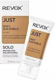 REVOX B77 JUST DAILY SUN SHIELD UVA+UVB FILTERS SPF50+ WITH HYALURONIC ACID 30ML
