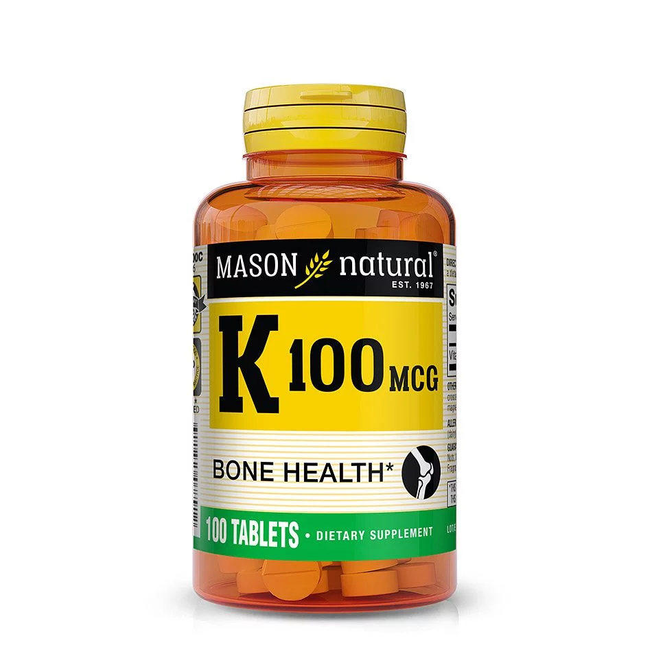 Mason Natural Vitamin K 100 Mcg Boite De 100 Comprimes